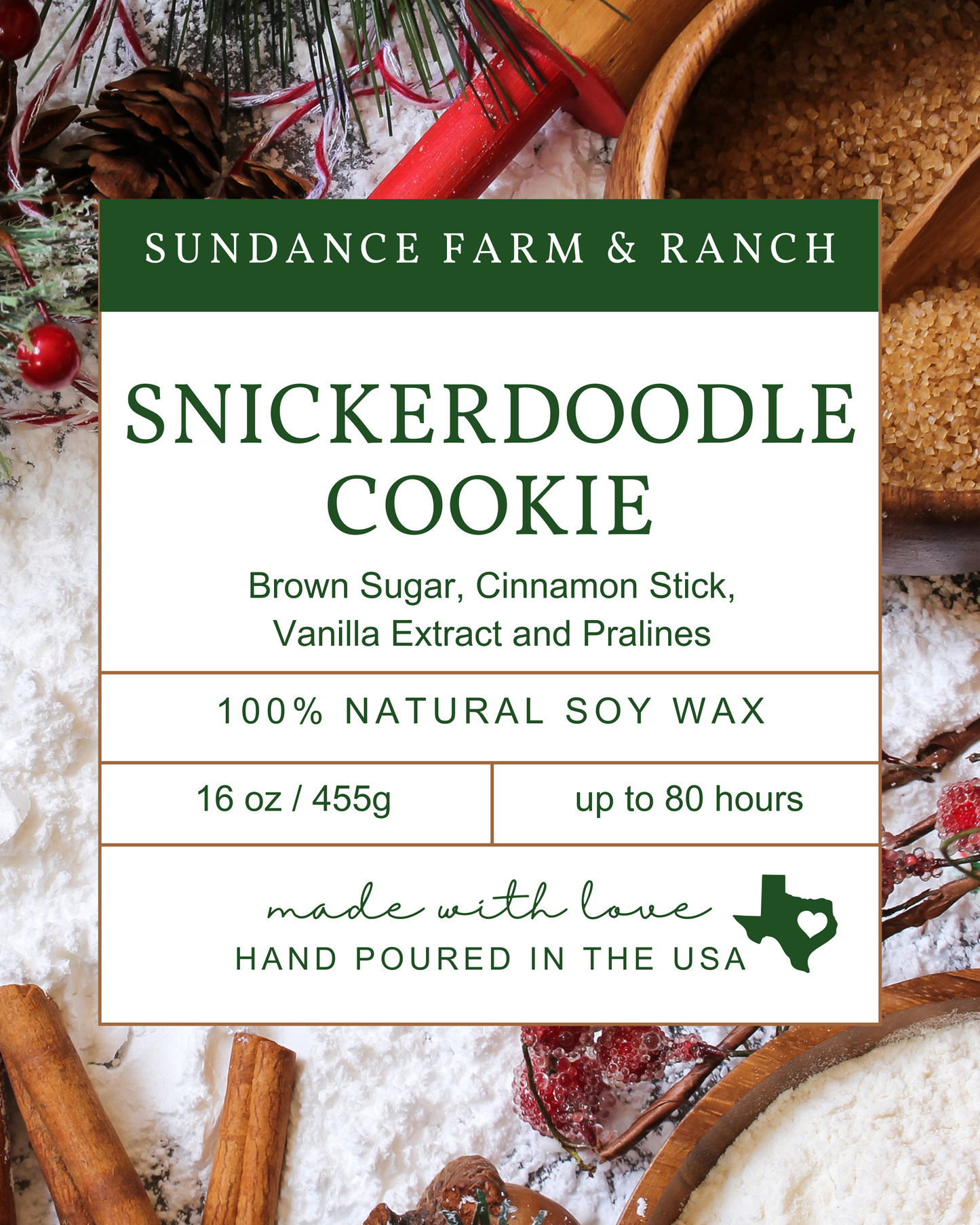 Snickerdoodle Cookie Candle - 16oz